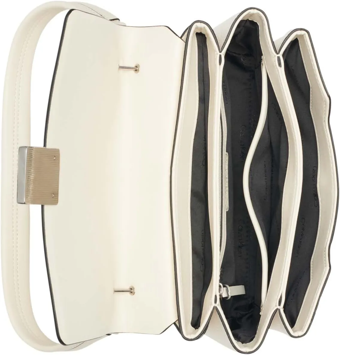 Calvin Klein Clove Triple Compartment Flap Shoulder Bag