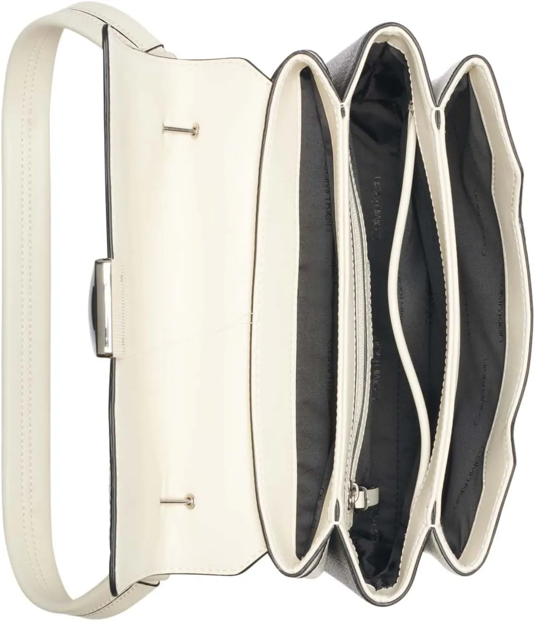 Calvin Klein Clove Triple Compartment Flap Shoulder Bag