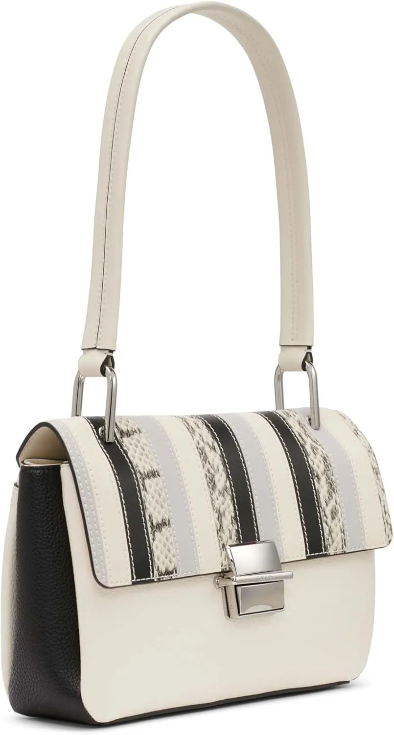 Calvin Klein Clove Triple Compartment Flap Shoulder Bag