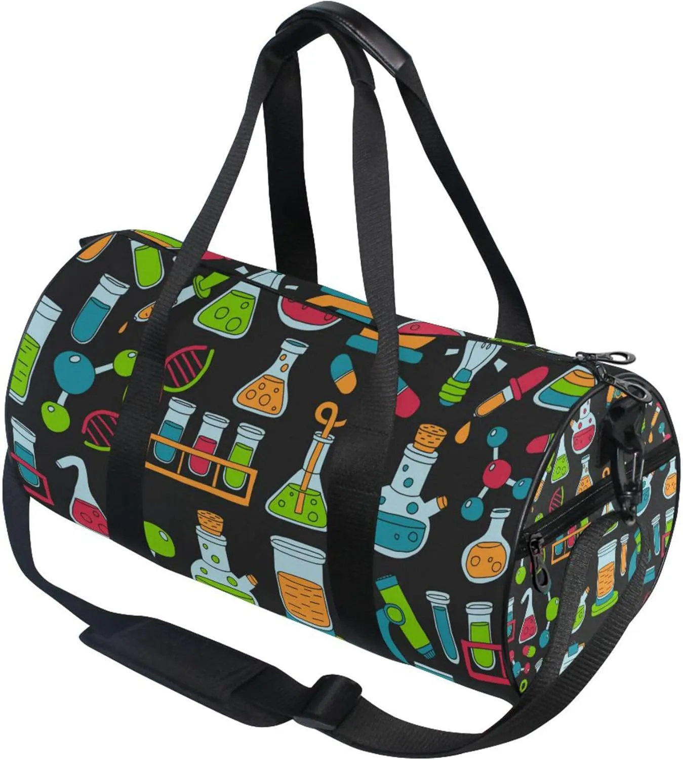 Chemistry Pharmacology Natural Sciences Gym Duffle Bag for Women Men Sports Fitness Bag Workout Travel Gymnastics Dance