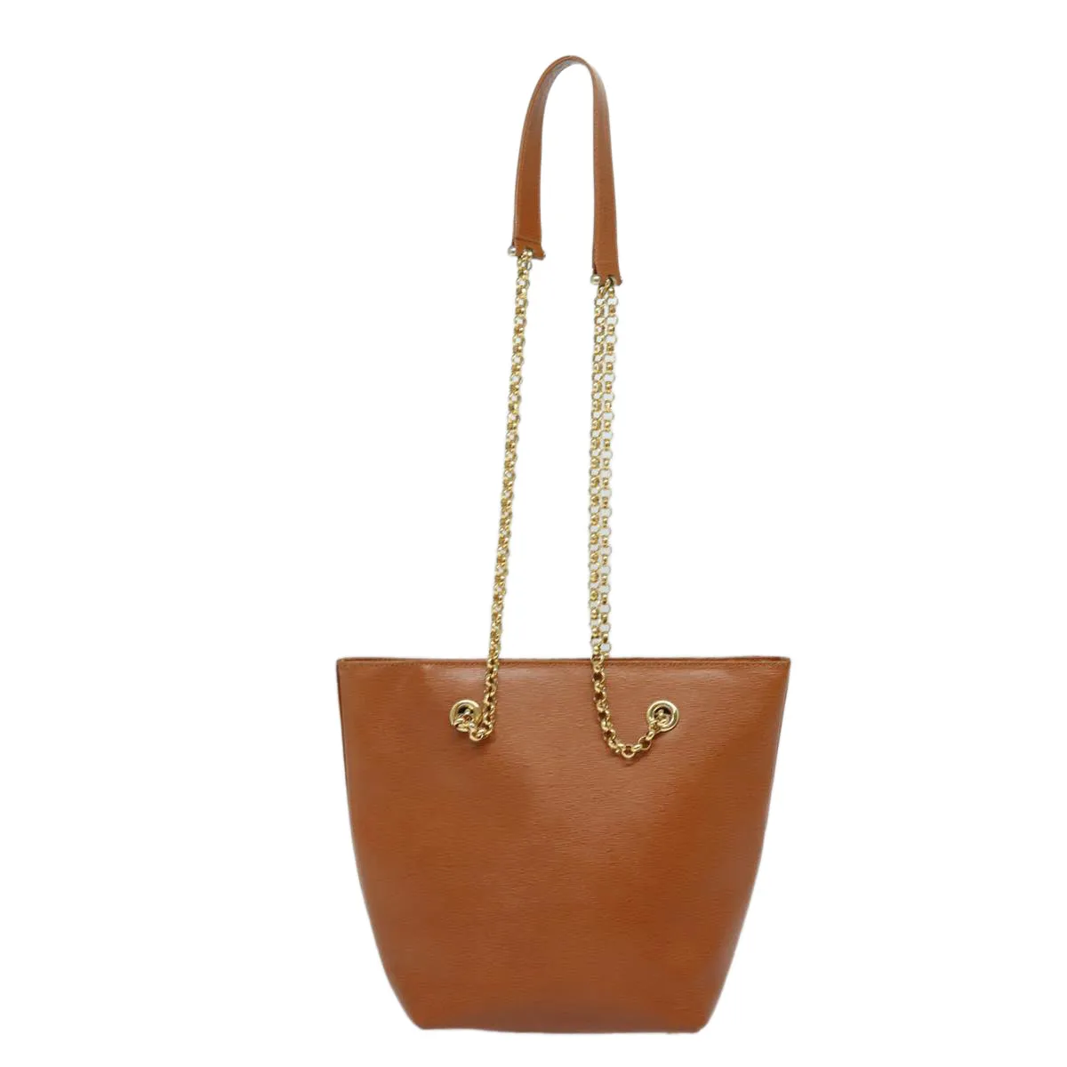 Chloe Chain Shoulder Bag Leather Brown yk13311