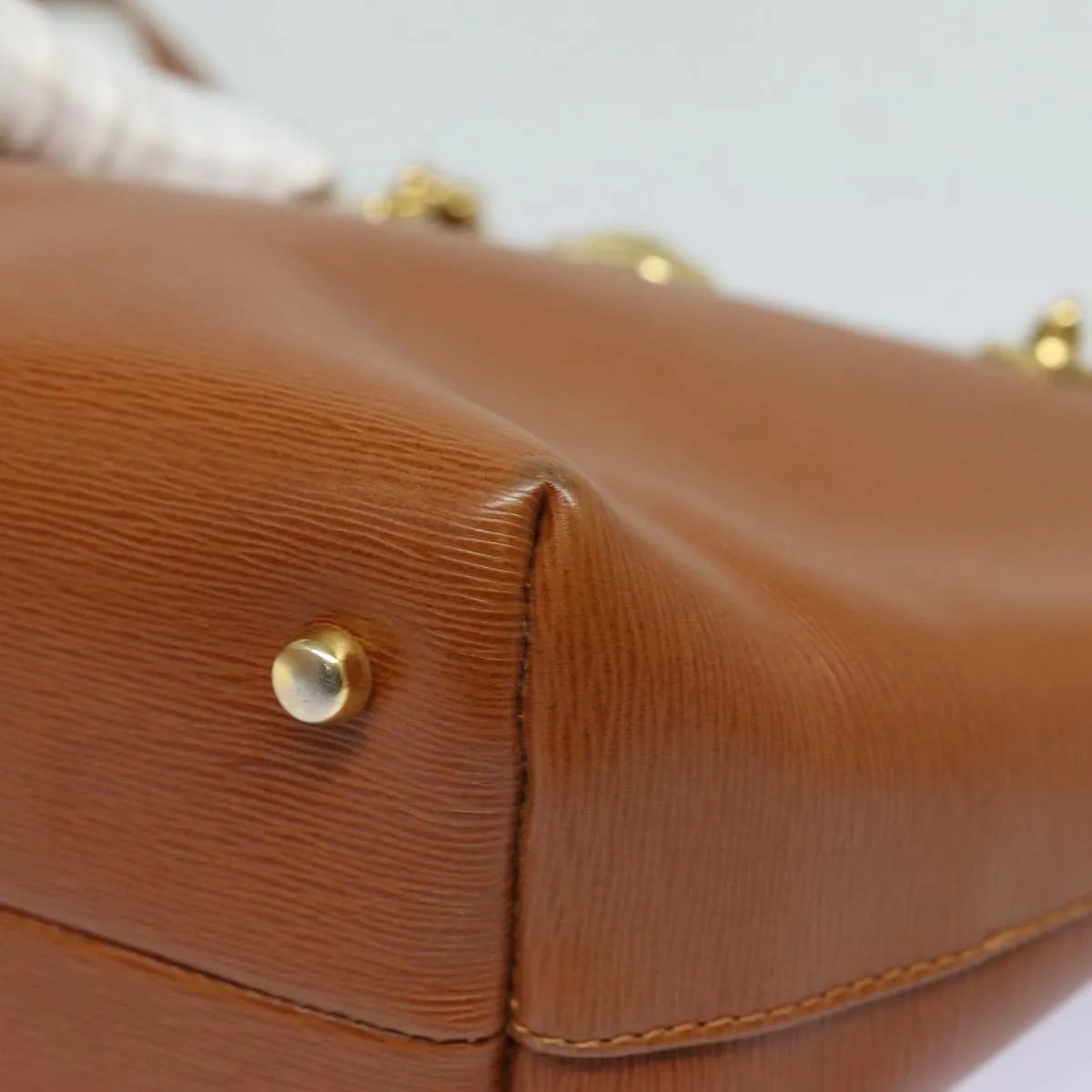 Chloe Chain Shoulder Bag Leather Brown yk13311