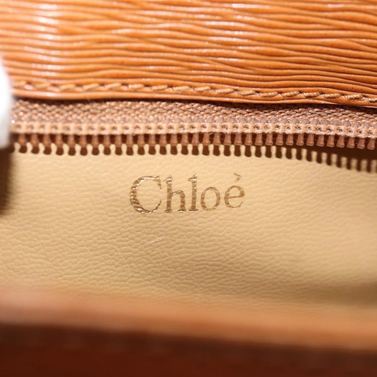 Chloe Chain Shoulder Bag Leather Brown yk13311