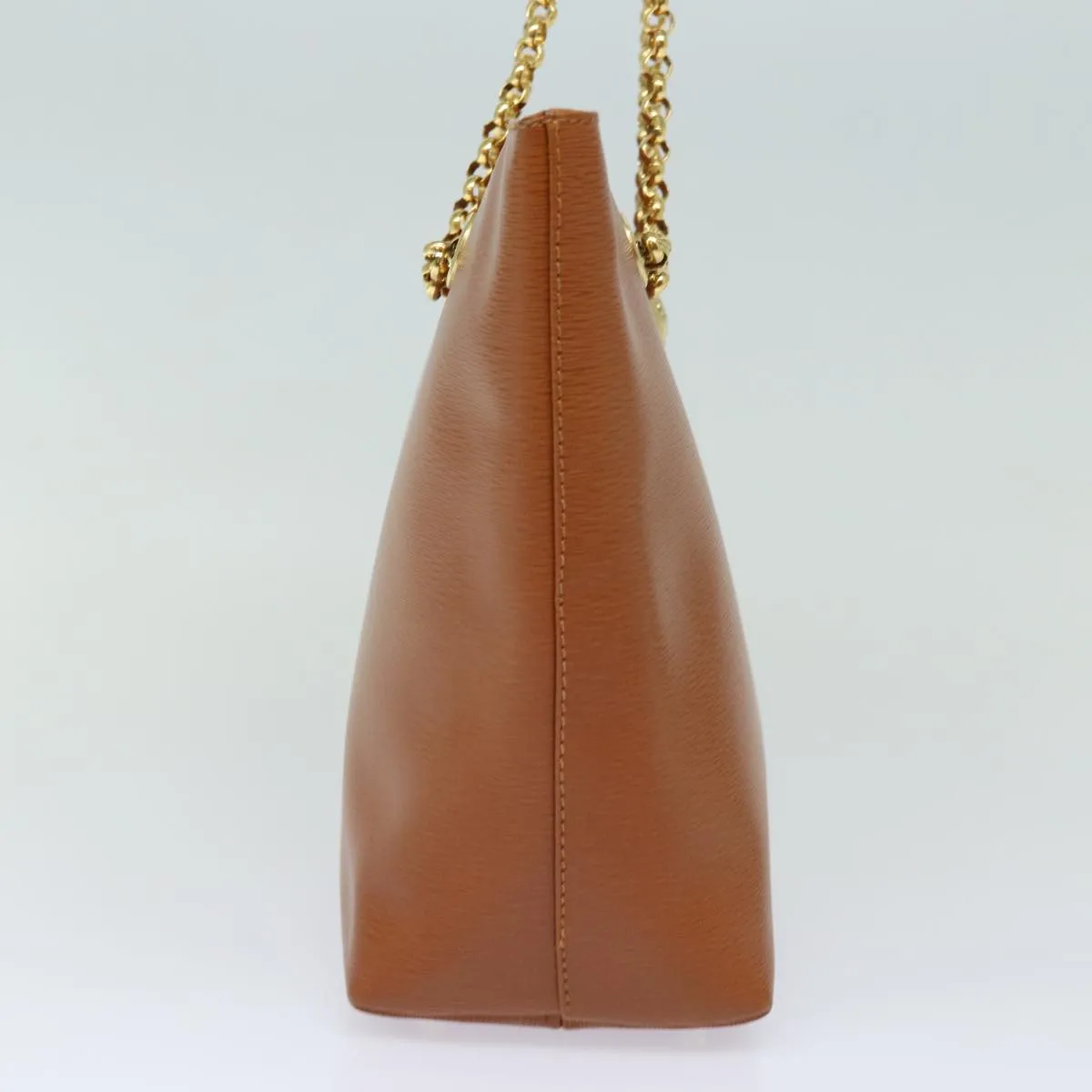 Chloe Chain Shoulder Bag Leather Brown yk13311