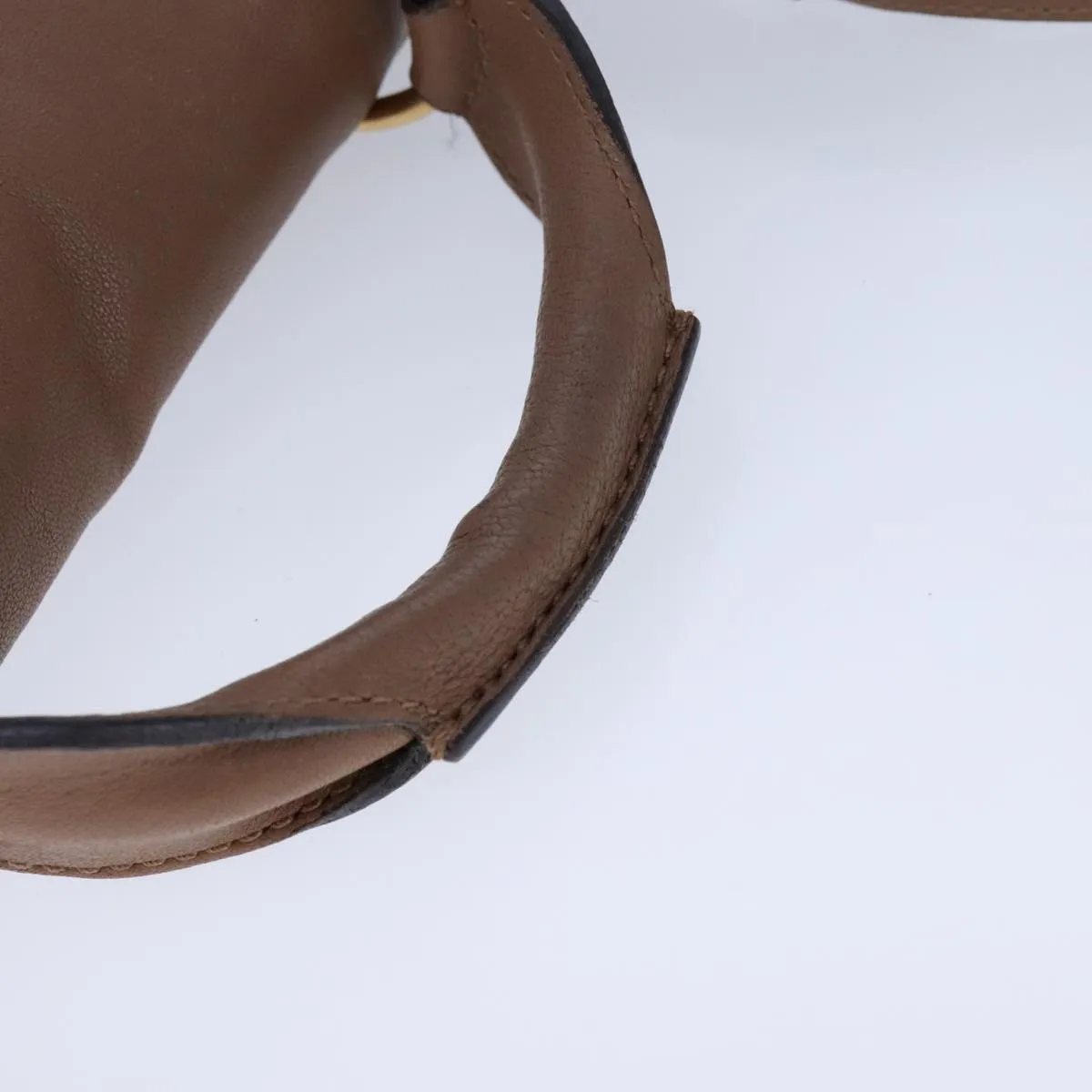 Chloe Elsie Shoulder Bag Leather Beige 106618
