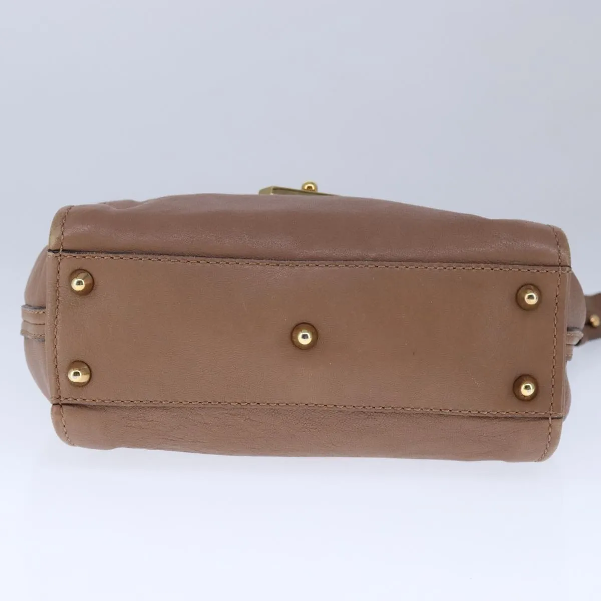 Chloe Elsie Shoulder Bag Leather Beige 106618