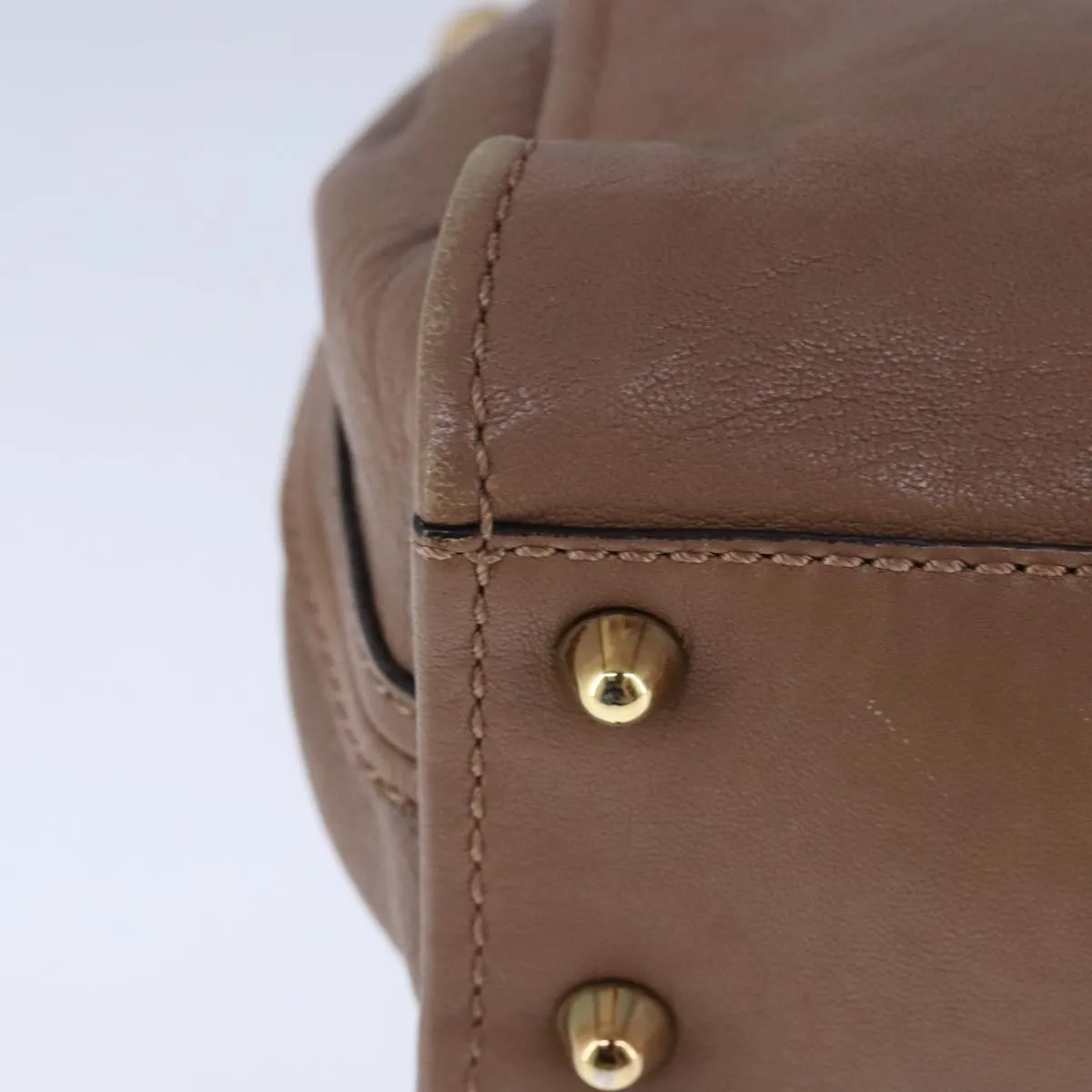 Chloe Elsie Shoulder Bag Leather Beige 106618
