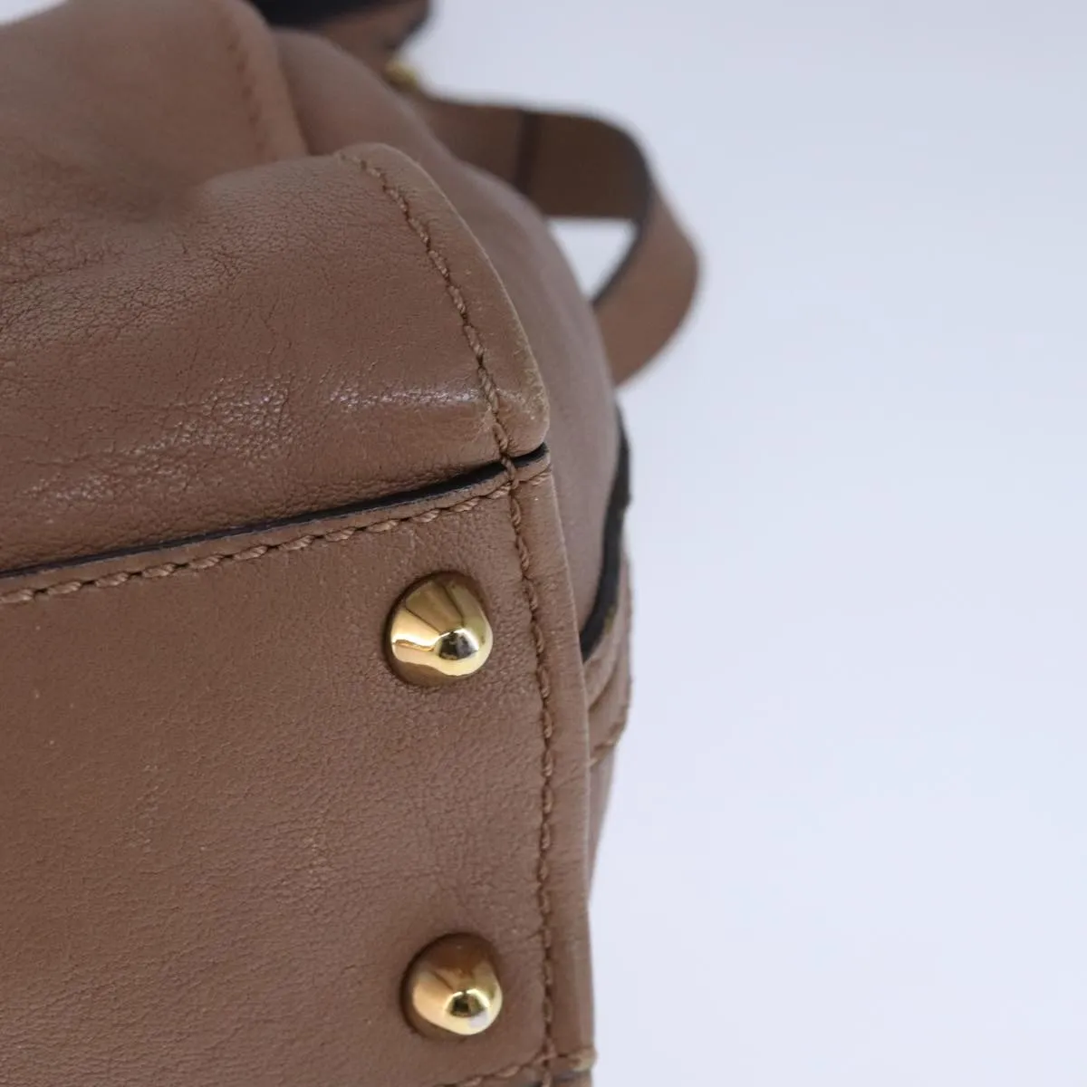 Chloe Elsie Shoulder Bag Leather Beige 106618