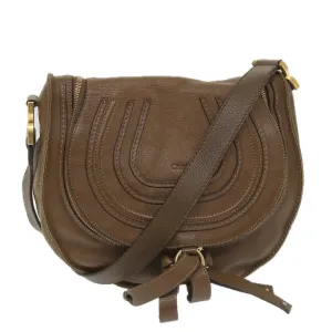Chloe Mercy Shoulder Bag Leather Brown 58160