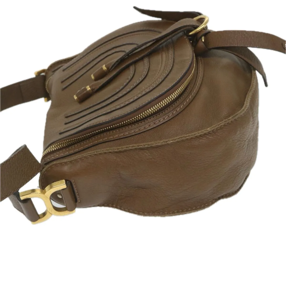 Chloe Mercy Shoulder Bag Leather Brown 58160