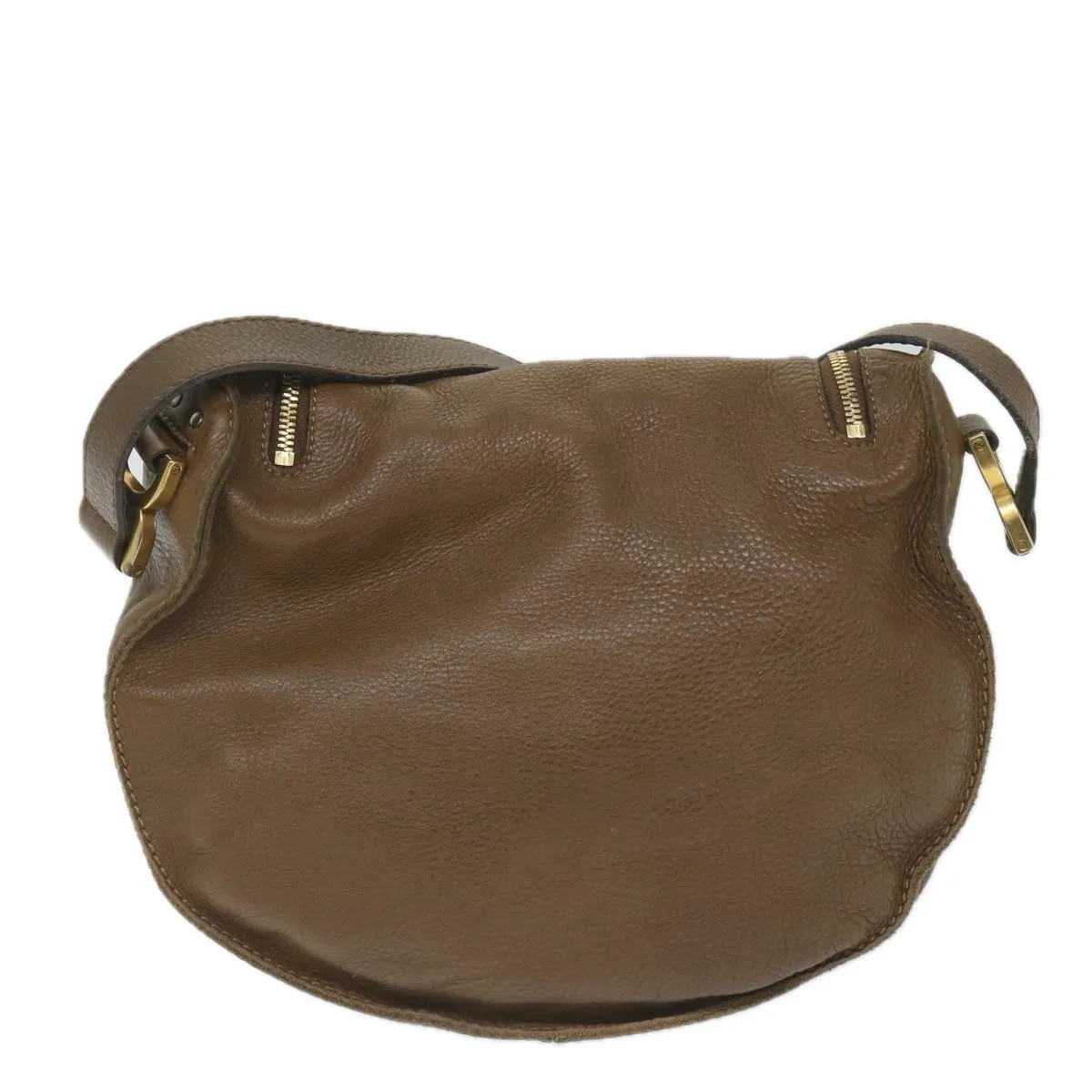 Chloe Mercy Shoulder Bag Leather Brown 58160