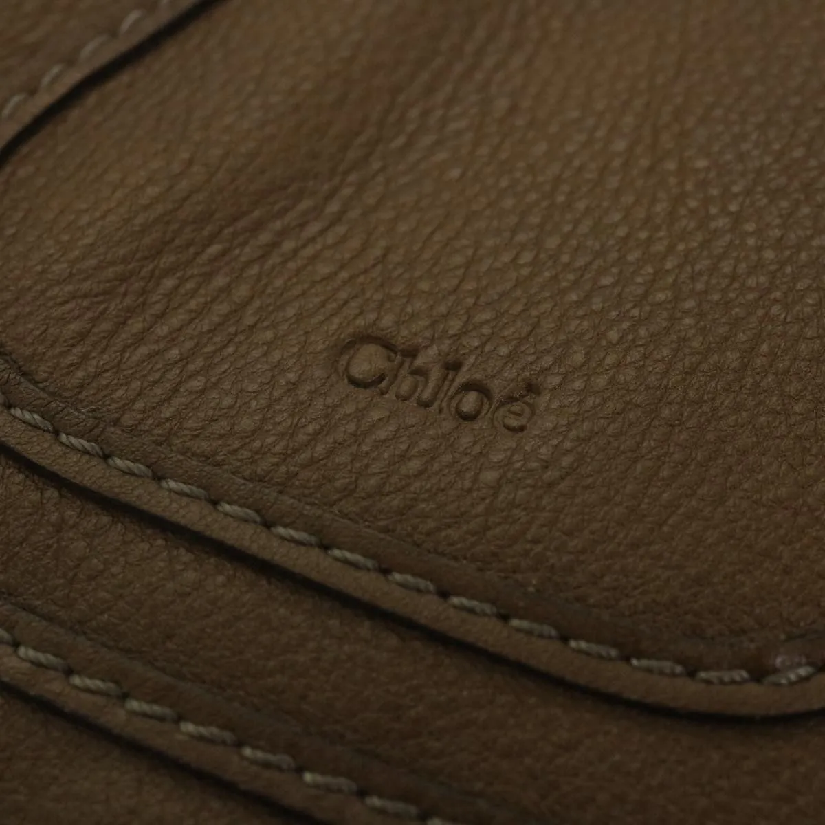 Chloe Mercy Shoulder Bag Leather Brown 58160