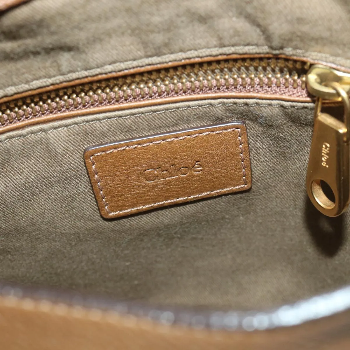 Chloe Mercy Shoulder Bag Leather Brown 58160