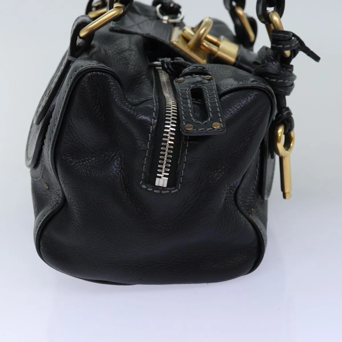 Chloe Paddington Shoulder Bag Leather Black yk12335