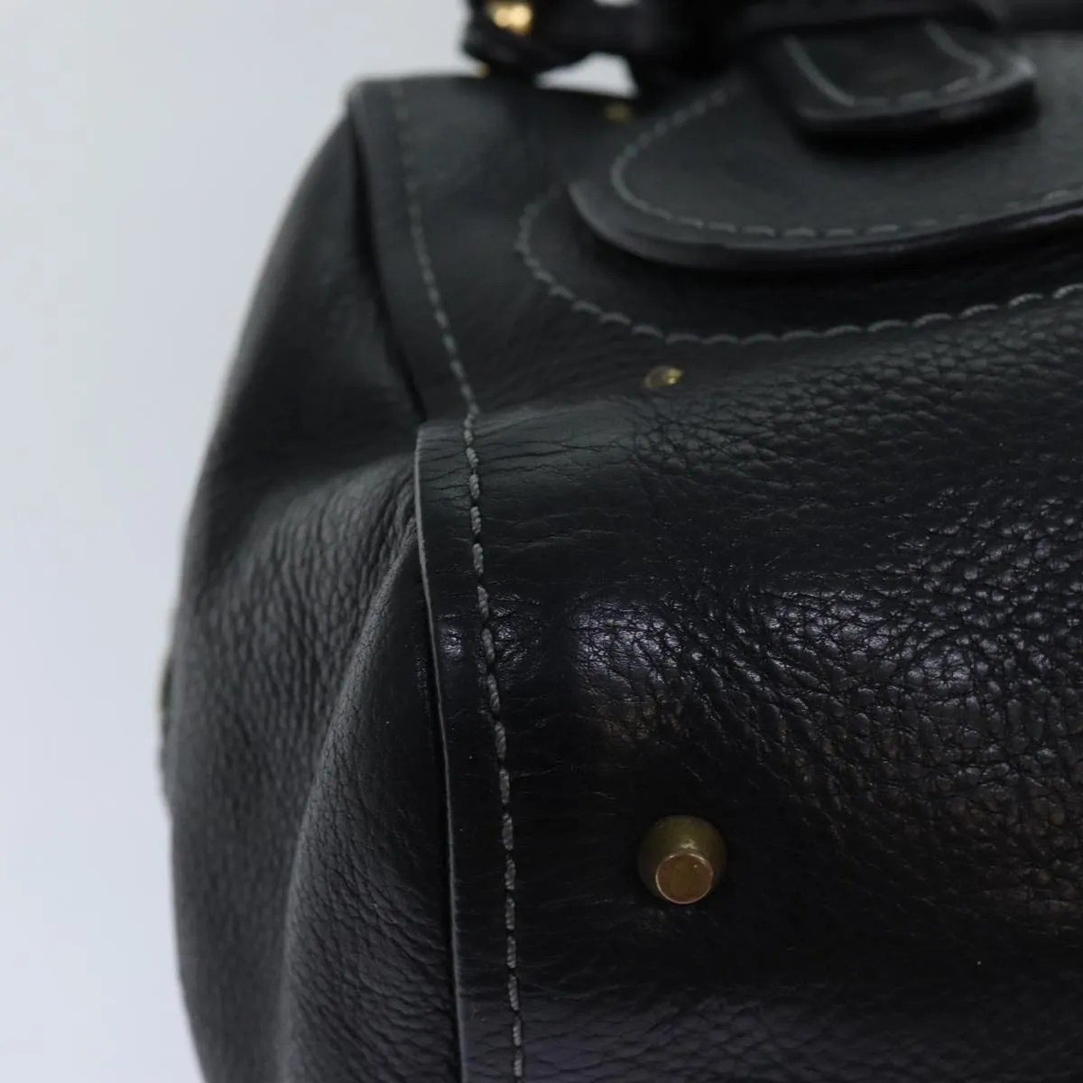 Chloe Paddington Shoulder Bag Leather Black yk12335