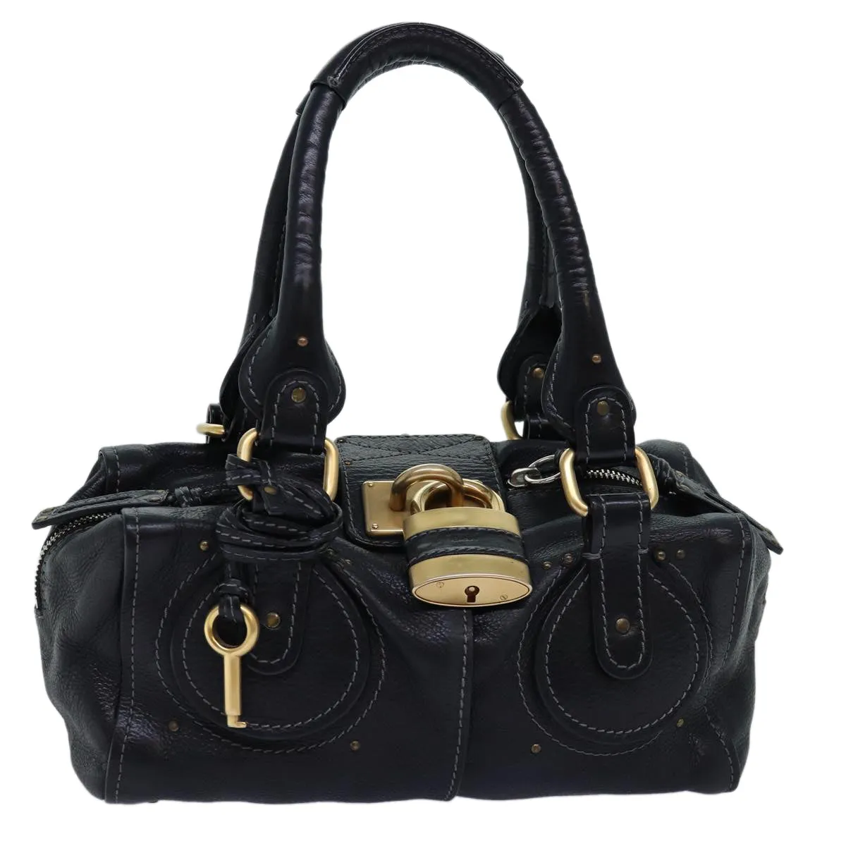 Chloe Paddington Shoulder Bag Leather Black yk12335