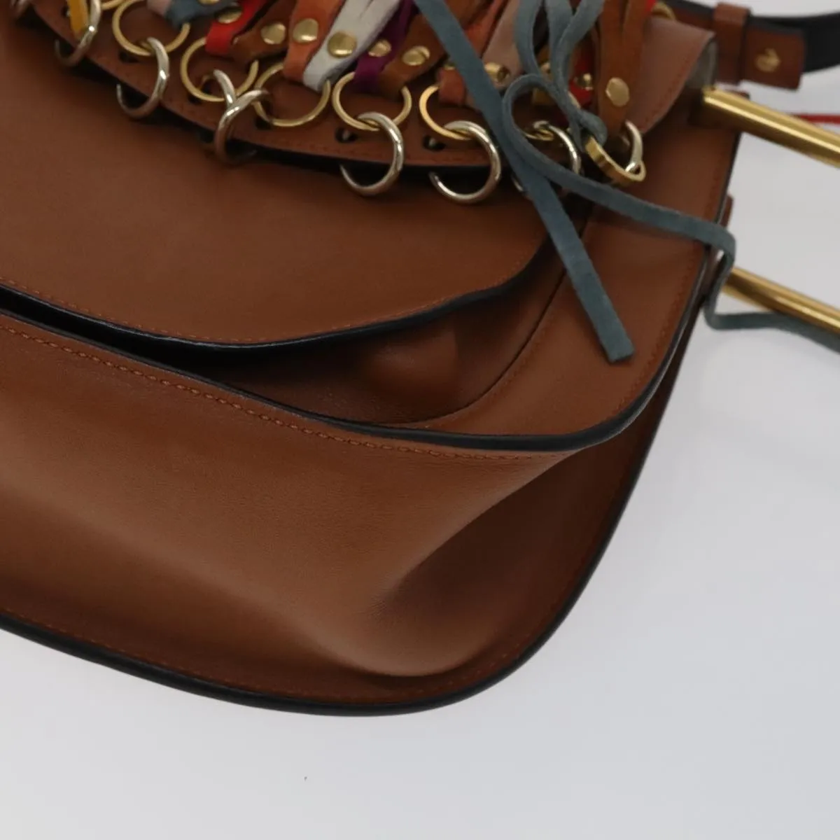 Chloe Shoulder Bag Leather Brown 111369A