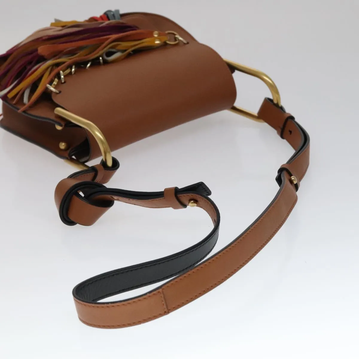 Chloe Shoulder Bag Leather Brown 111369A