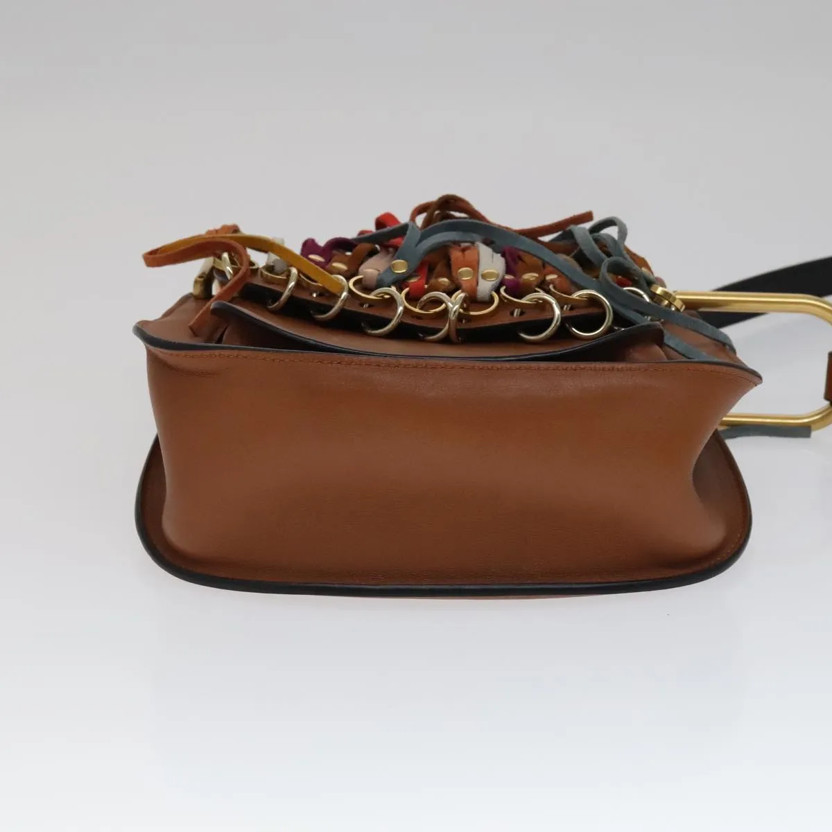 Chloe Shoulder Bag Leather Brown 111369A