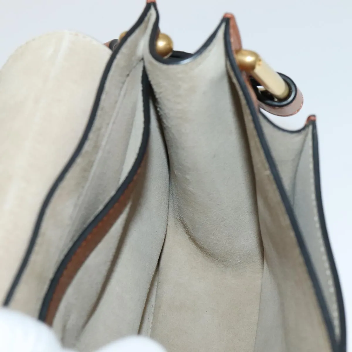 Chloe Shoulder Bag Leather Brown 111369A