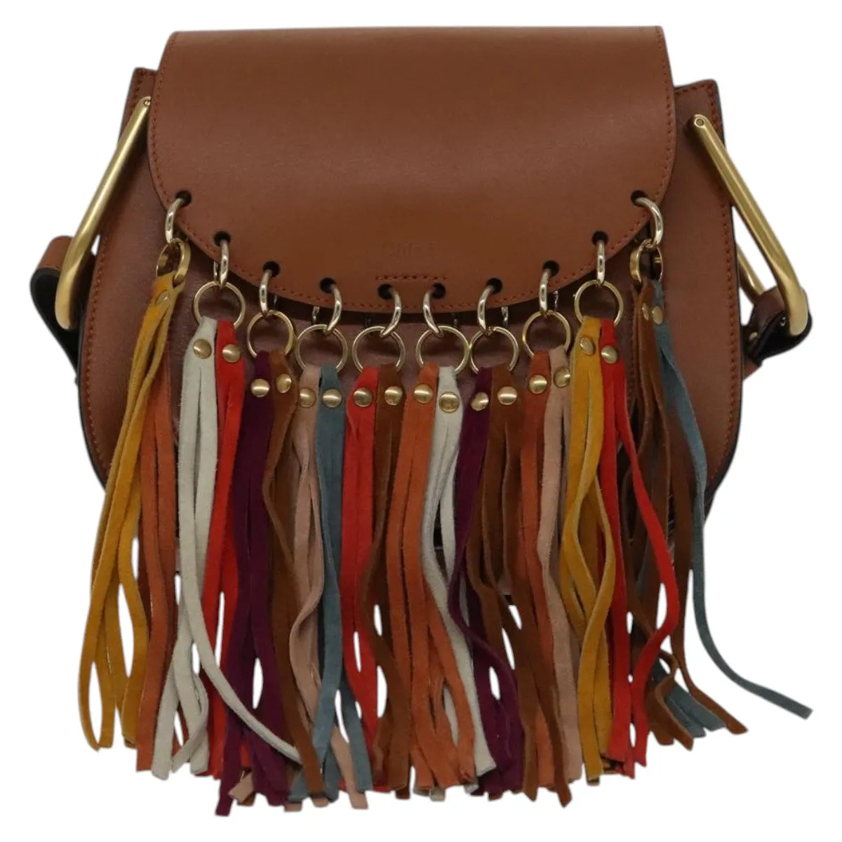 Chloe Shoulder Bag Leather Brown 111369A