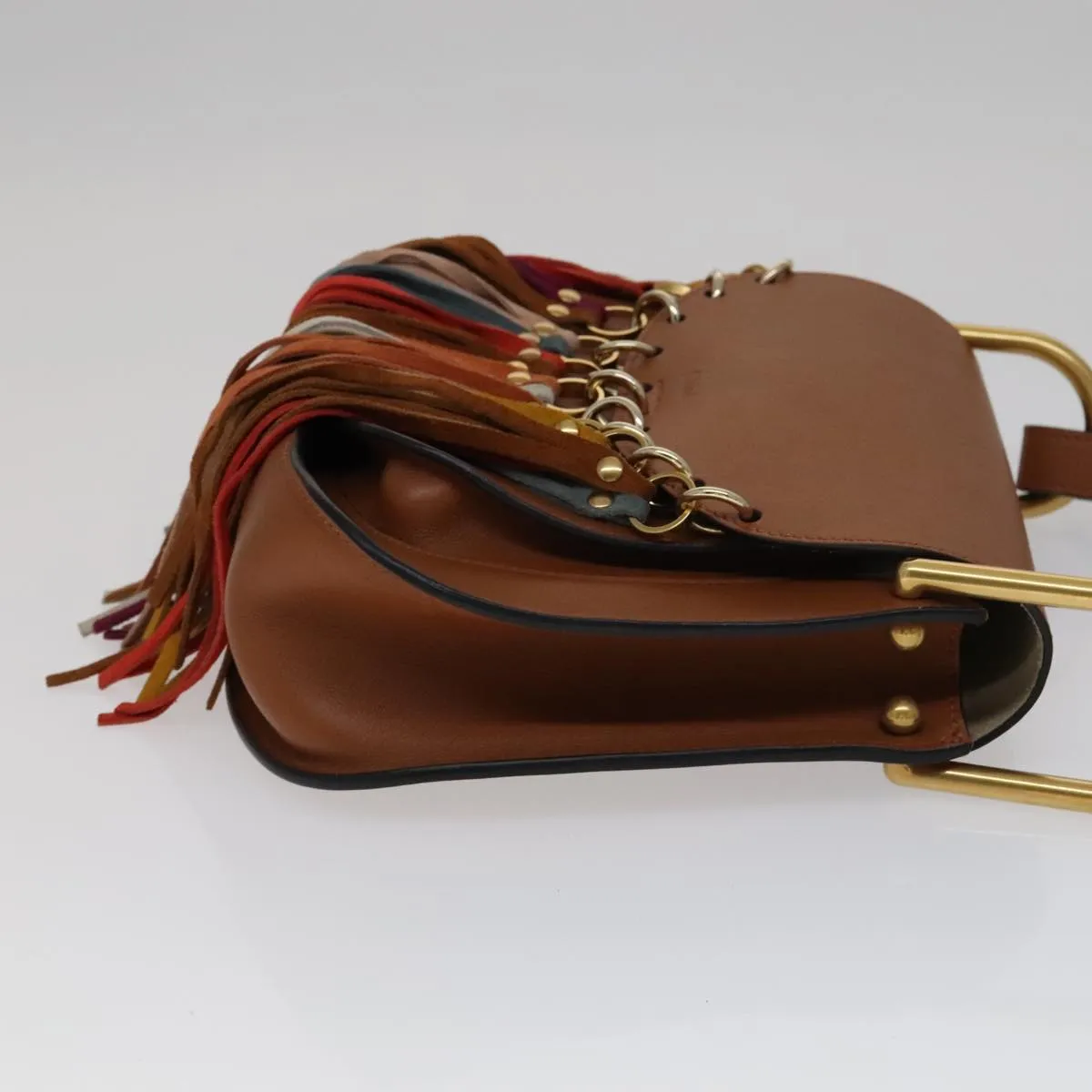 Chloe Shoulder Bag Leather Brown 111369A