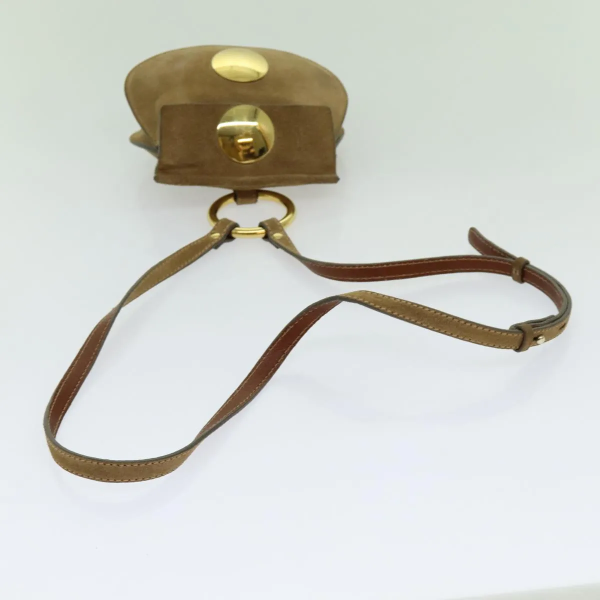 Chloe Shoulder Bag Suede Beige 70181