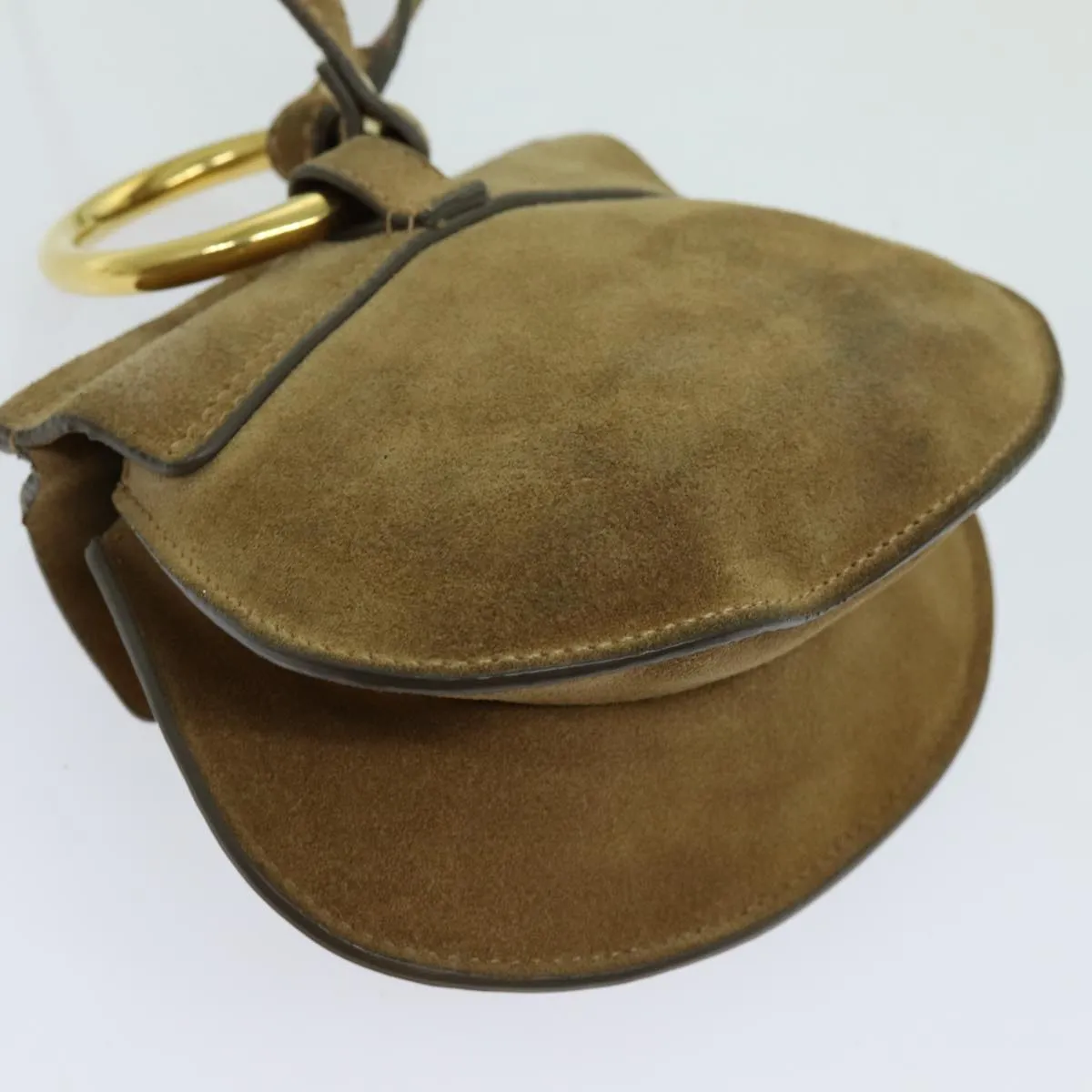 Chloe Shoulder Bag Suede Beige 70181
