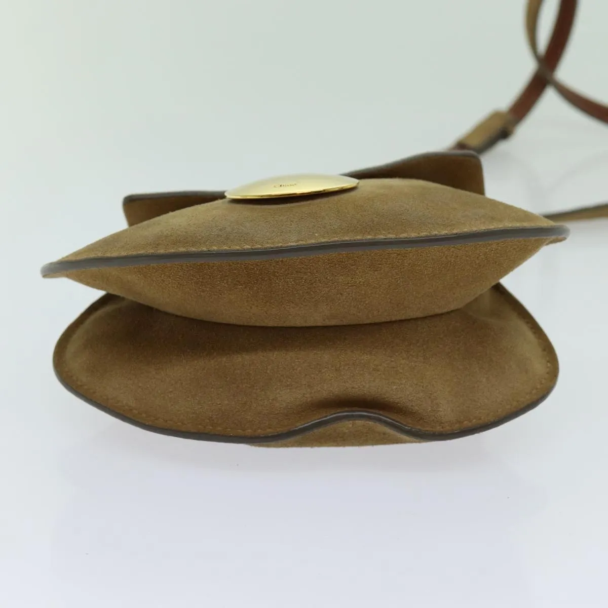 Chloe Shoulder Bag Suede Beige 70181