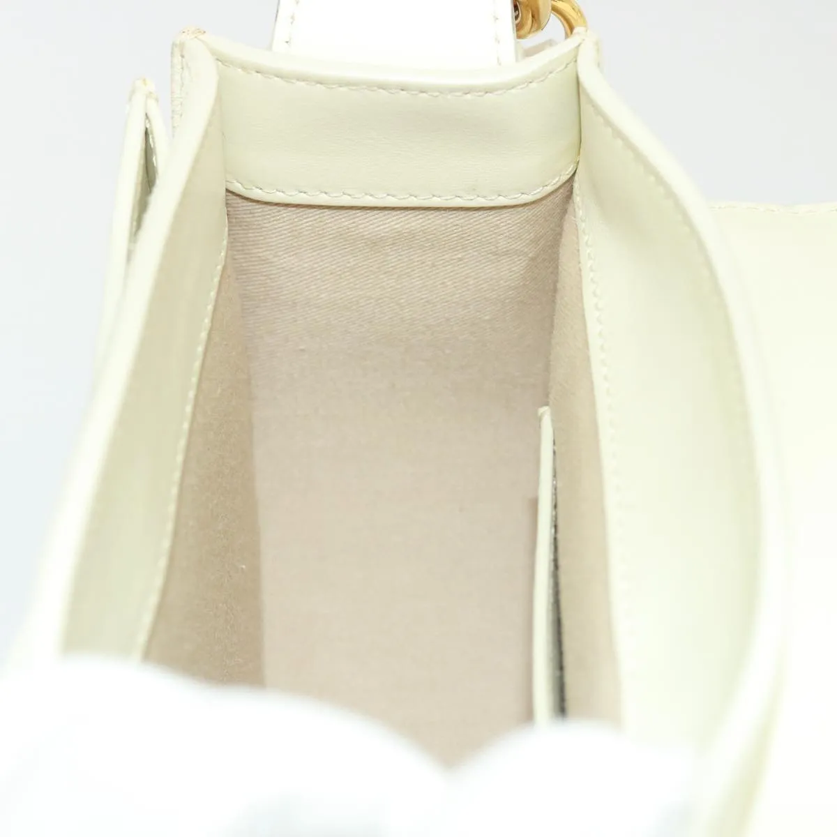 Chloe Tess Shoulder Bag Leather 2way White 79105