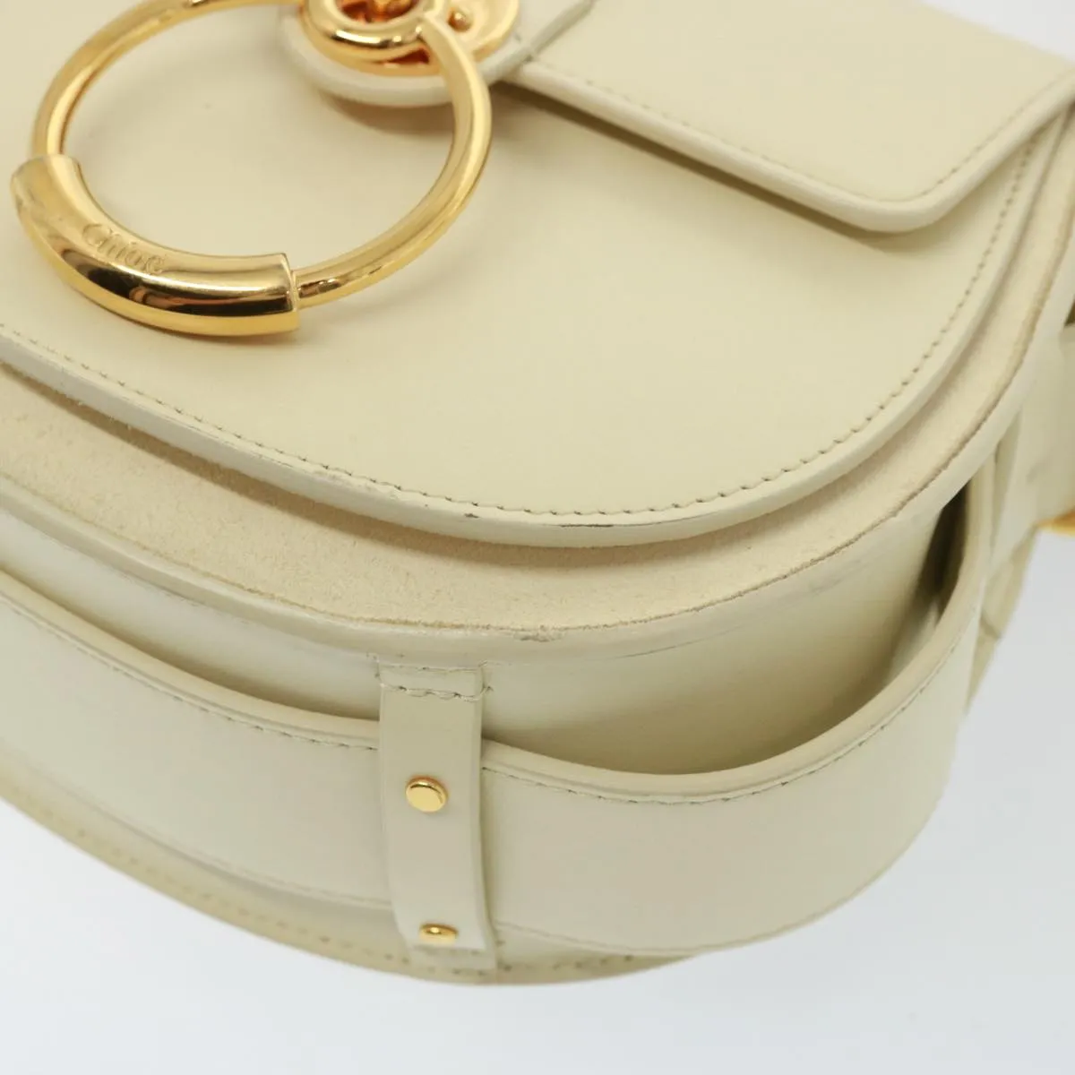 Chloe Tess Shoulder Bag Leather 2way White 79105