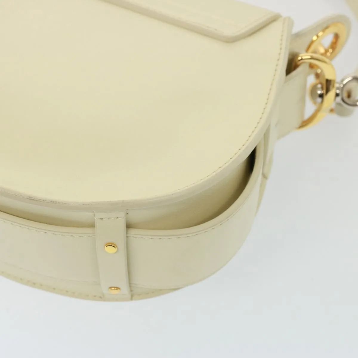 Chloe Tess Shoulder Bag Leather 2way White 79105