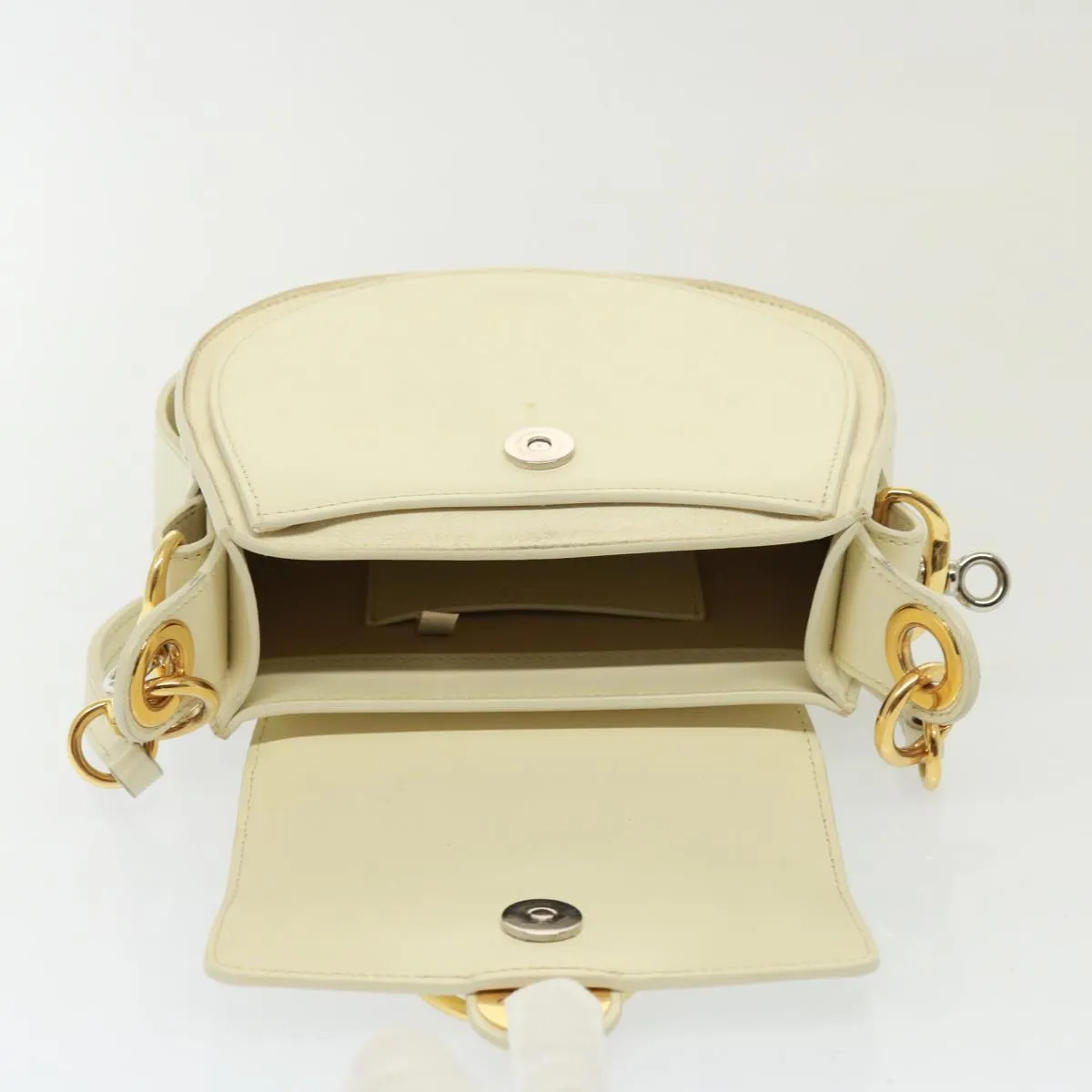 Chloe Tess Shoulder Bag Leather 2way White 79105