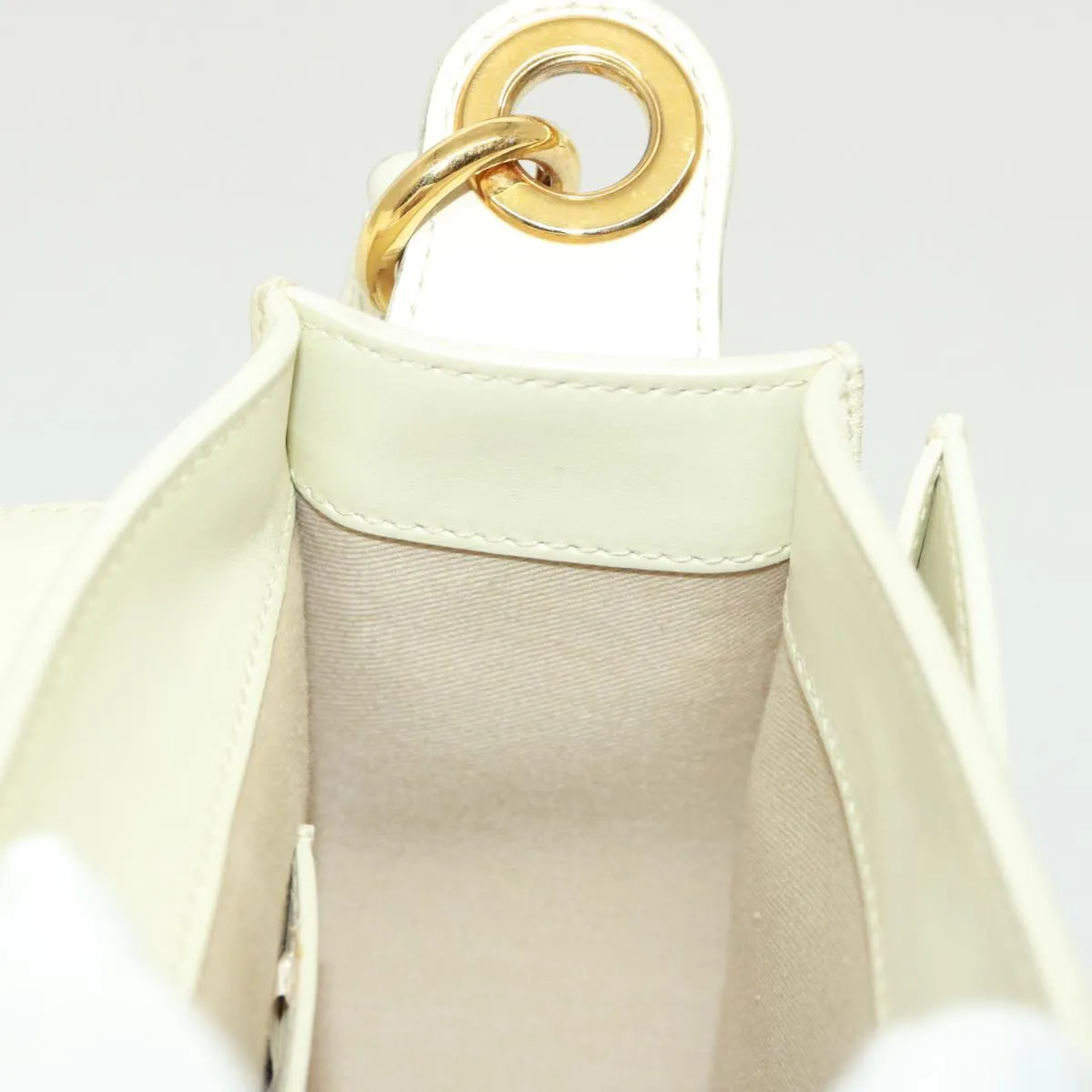 Chloe Tess Shoulder Bag Leather 2way White 79105