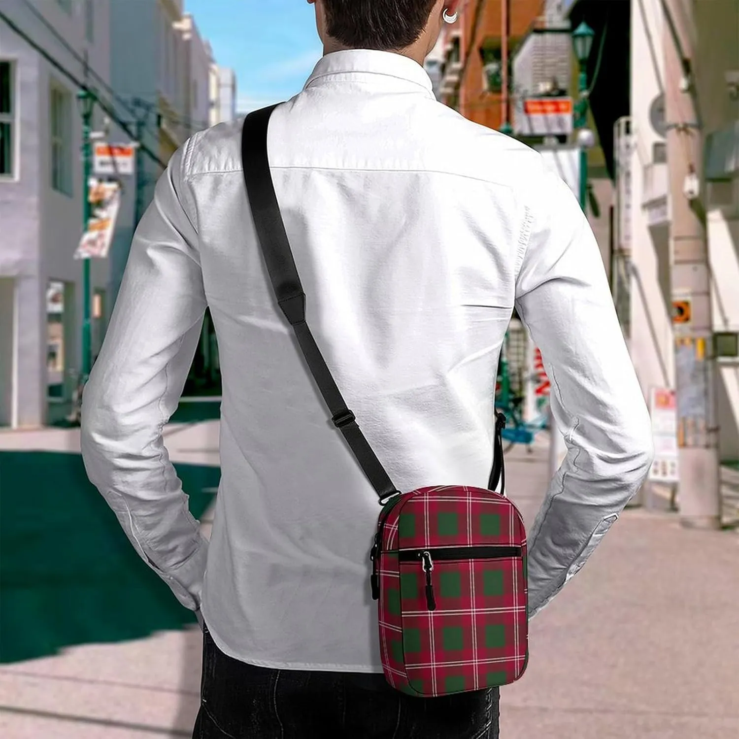 Clan Crawford Tartan Detachable Shoulder Strap Small Shoulder Bag Unisex