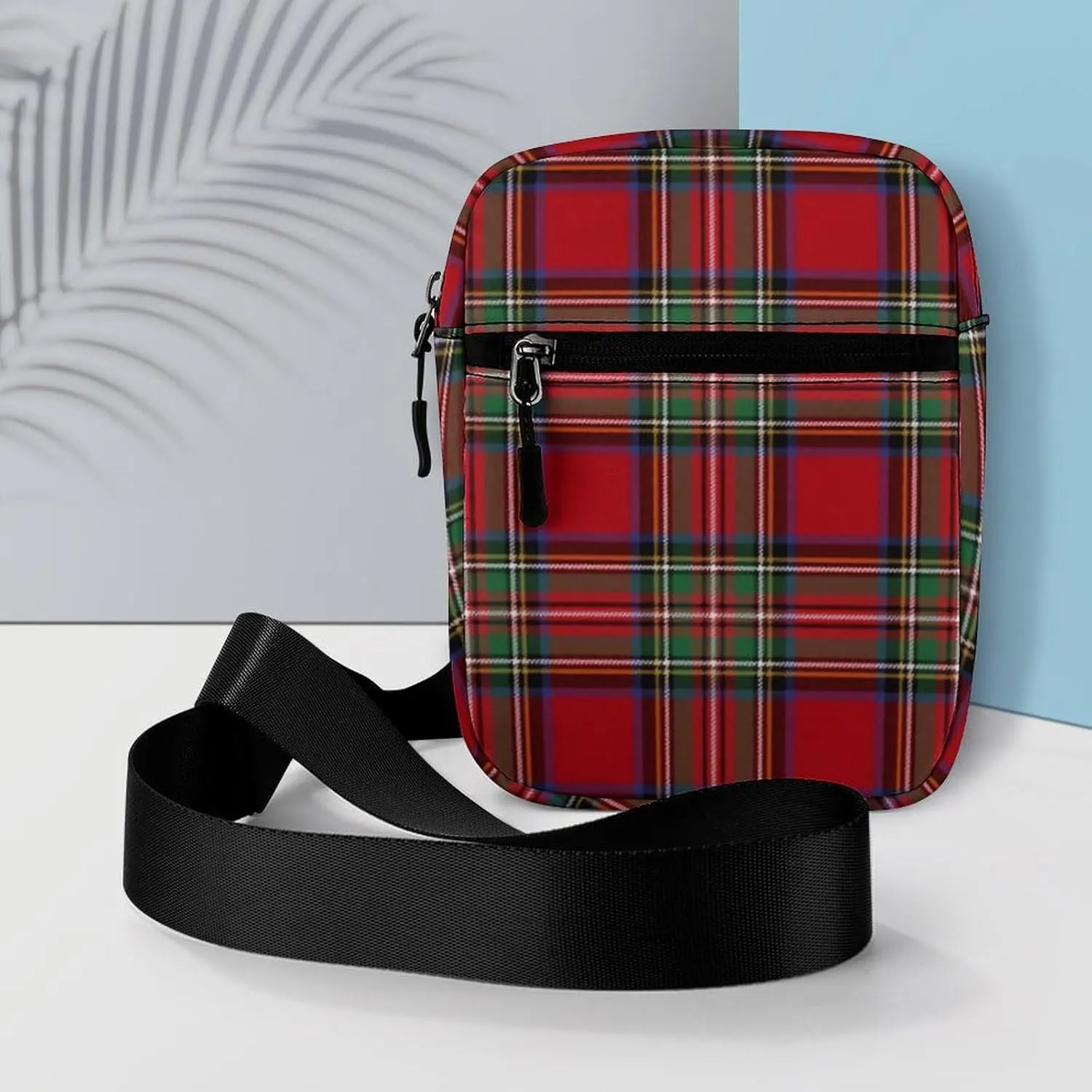 Clan Stewart Plaid Detachable Shoulder Strap Small Shoulder Bag Unisex