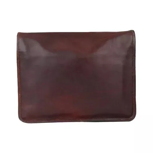 Classic Dark Brown PU Leather Sling Bag – Elegant & Spacious office bag or Daily Use (Brown)
