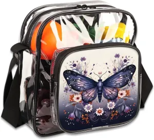 Clear Crossbody Purse Bag Clear Messenger Shoulder Bags See Through Transparent Purse