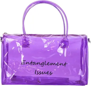 Clear Gym Bag for Women Clear Sports Duffel Bag Jelly Tote Bag Workout Bag Carry-All Shoulder Candy Colors Waterproof Travel Swim