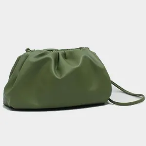 Cloud wrapped Soft Leather Madame Small Bag Single Shoulder Slant Dumpling Bag Handbag Day bags