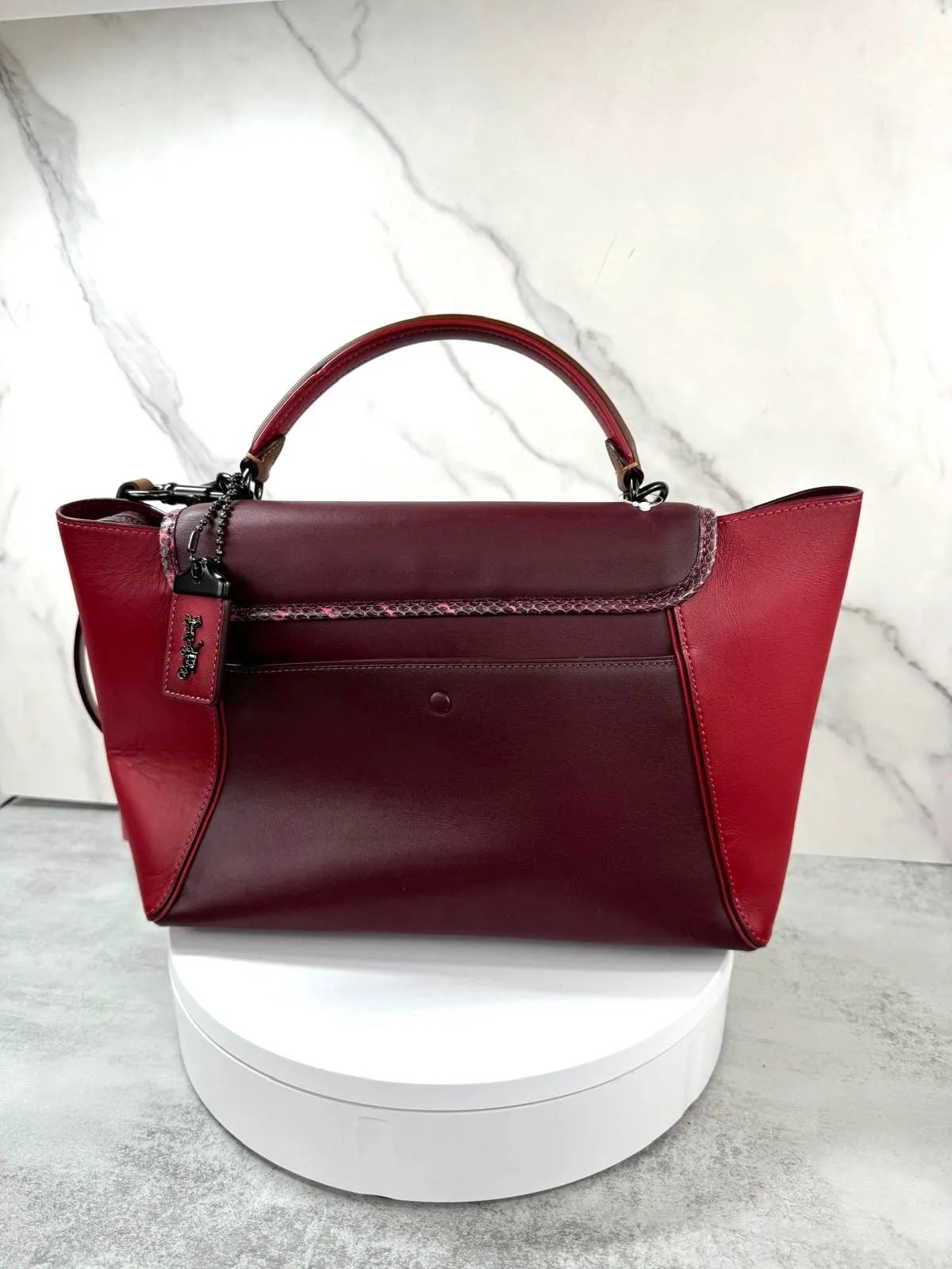 COACH COURIER CARRYALL CALFSKIN LEATHER BAG