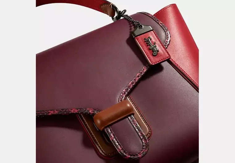 COACH COURIER CARRYALL CALFSKIN LEATHER BAG