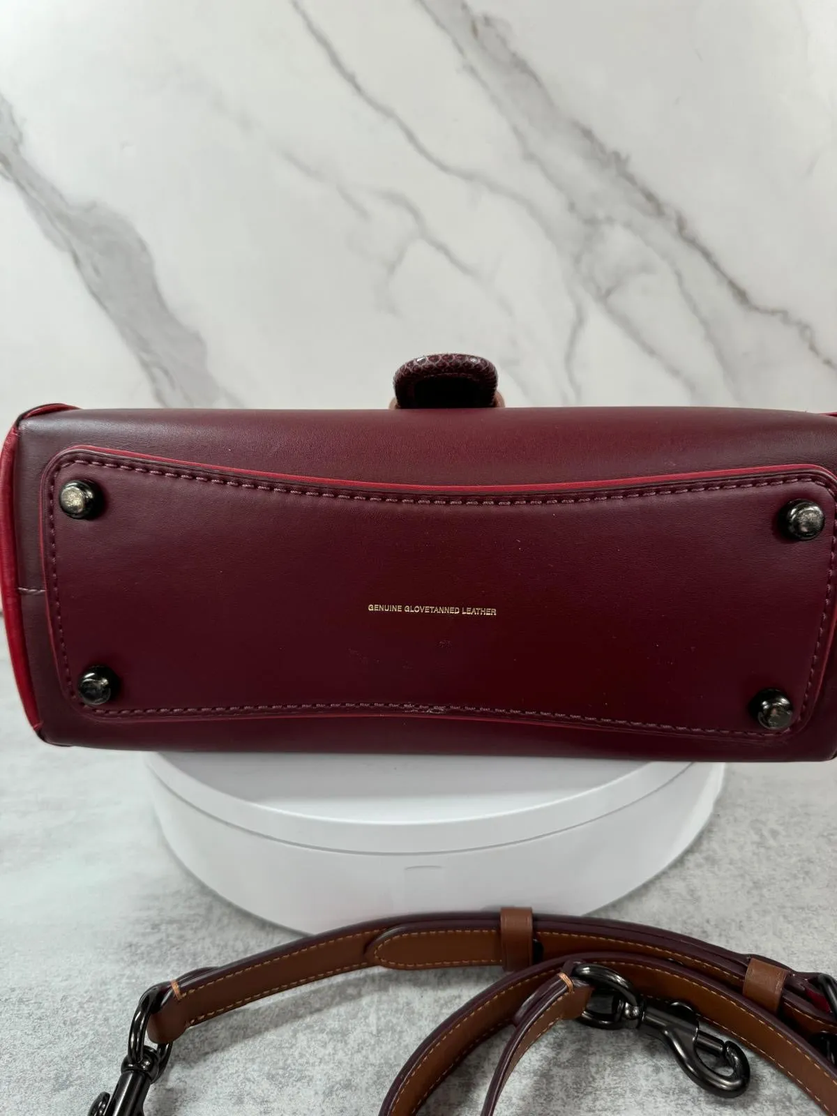 COACH COURIER CARRYALL CALFSKIN LEATHER BAG