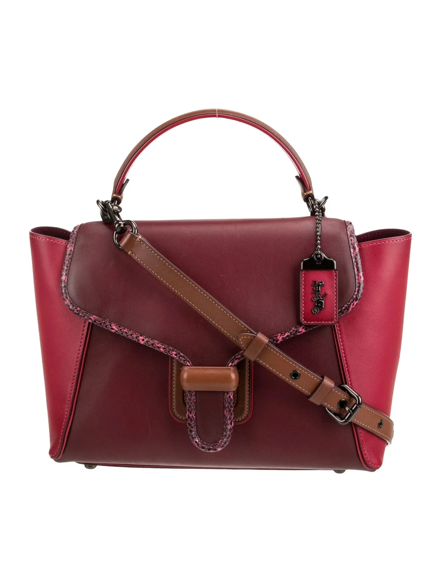 COACH COURIER CARRYALL CALFSKIN LEATHER BAG