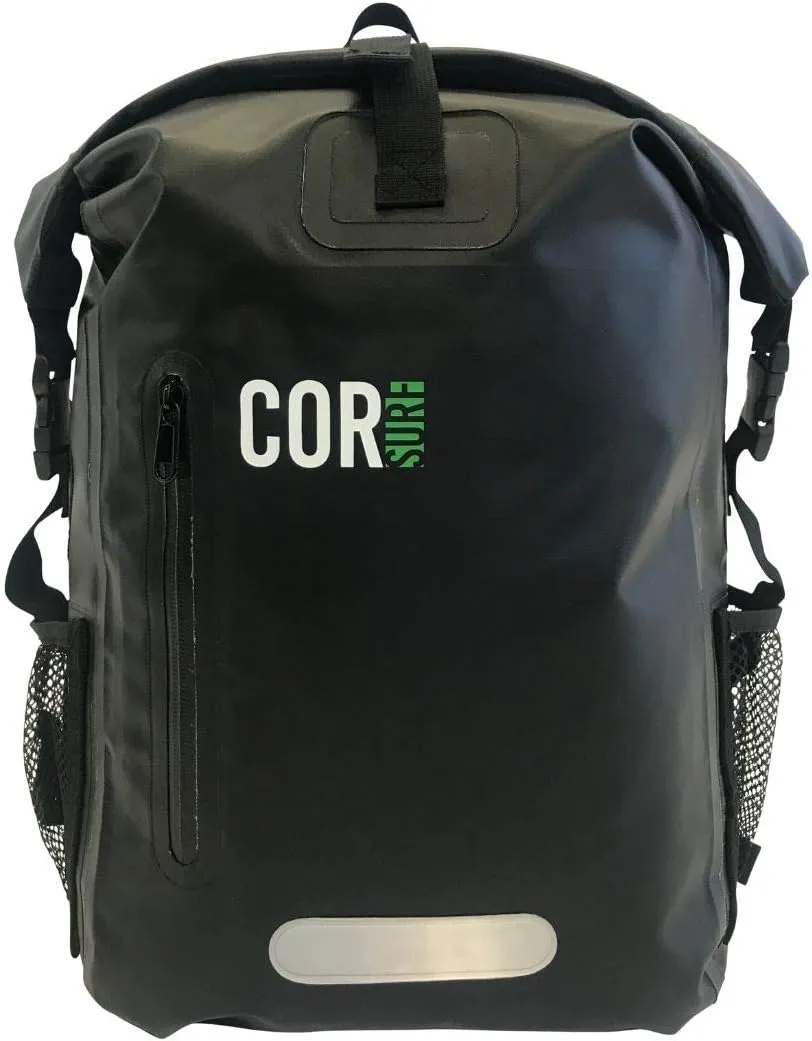 COR Surf Waterproof Backpack Dry Bag Backpack For Swimming, Boating Or Kayaking, Roll-top Design With Sonically Welded Seams And Padded Laptop Sleeve (40L, 21 x 15 x 18 Inches)