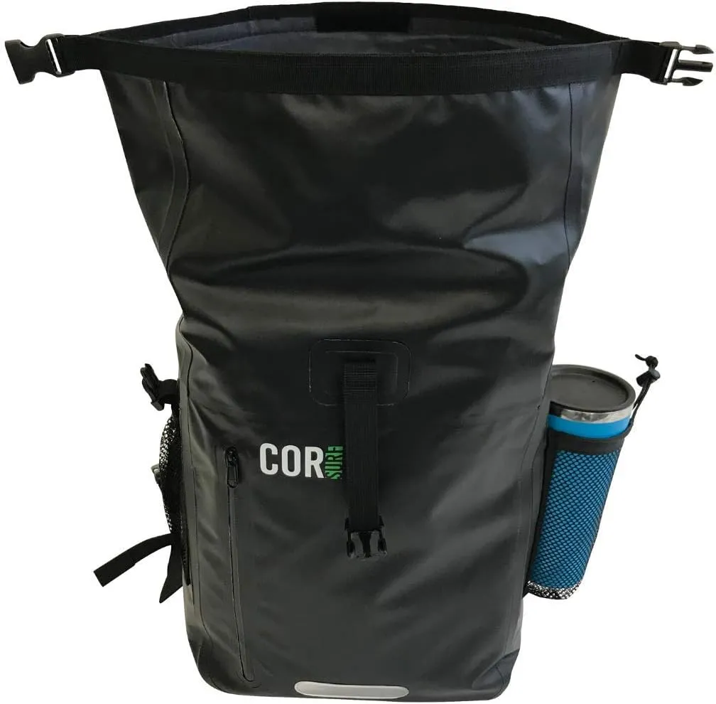 COR Surf Waterproof Backpack Dry Bag Backpack For Swimming, Boating Or Kayaking, Roll-top Design With Sonically Welded Seams And Padded Laptop Sleeve (40L, 21 x 15 x 18 Inches)