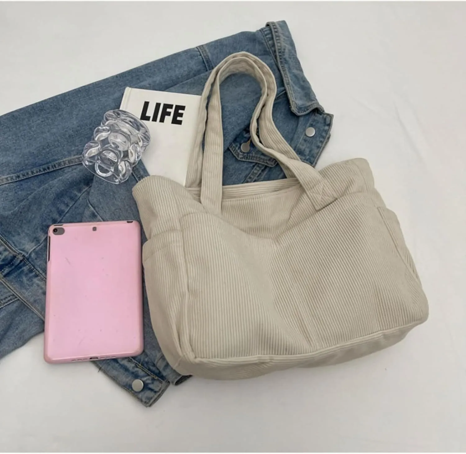 Corduroy Tote Bag Trending Purses for Women 2025 new Shoulder Bag Handbags for Women Purse Large Capacity Canvas Bags