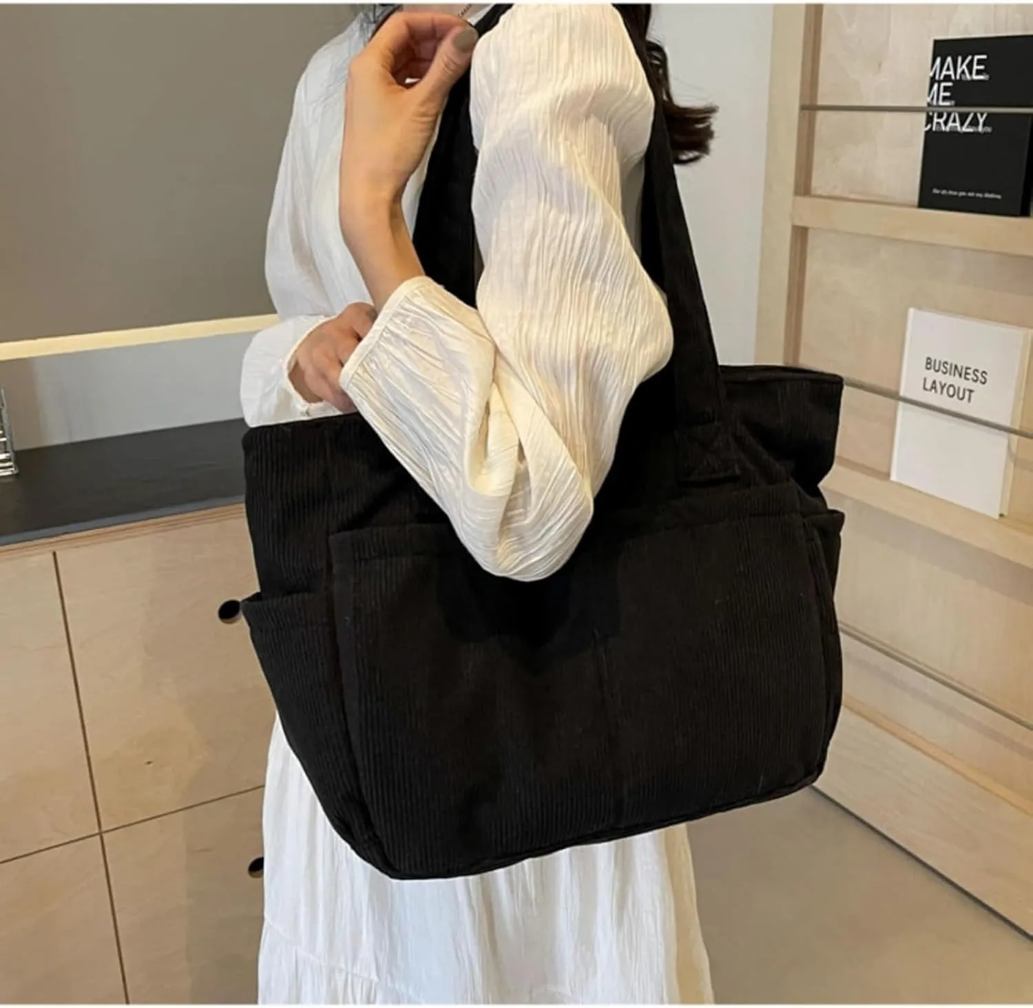 Corduroy Tote Bag Trending Purses for Women 2025 new Shoulder Bag Handbags for Women Purse Large Capacity Canvas Bags