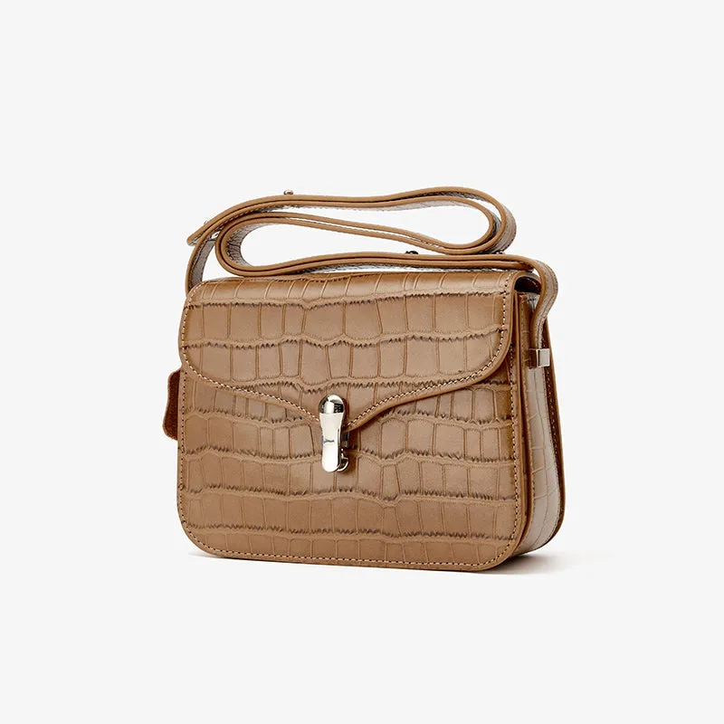 Cow Leather Shoulder Handbag for Women
