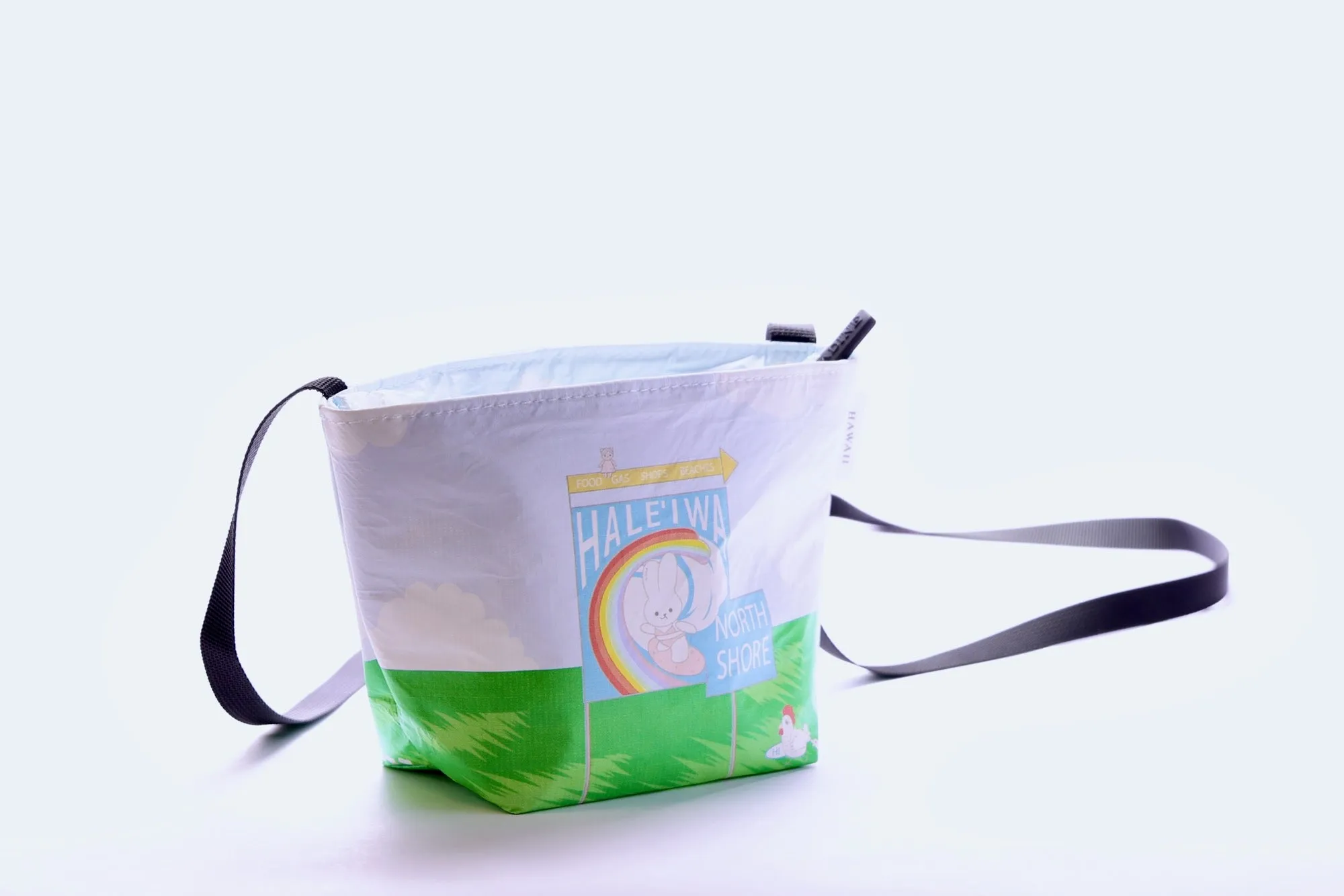 Crossbody Bag Small  - Atasha Rabbit Surfs Haleiwa